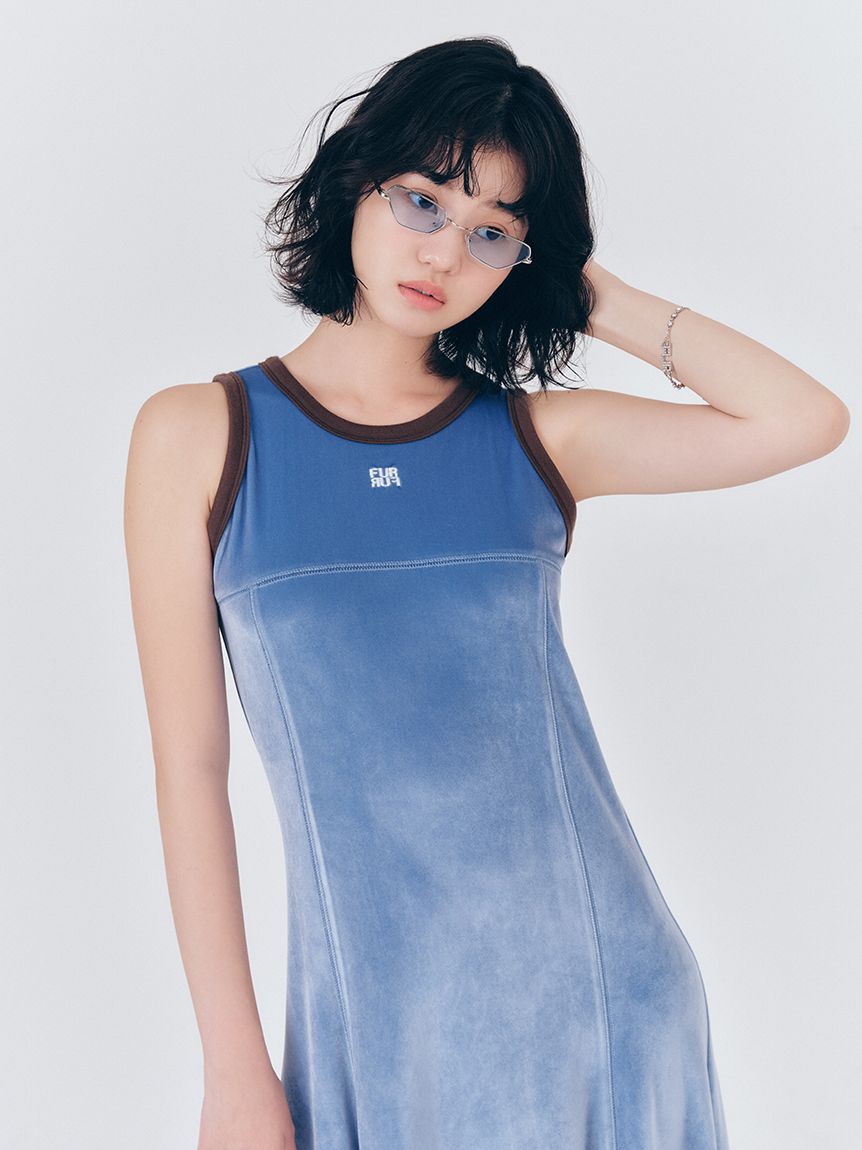 リンガーベロアロングワンピース(ロングワンピース)｜ワンピース