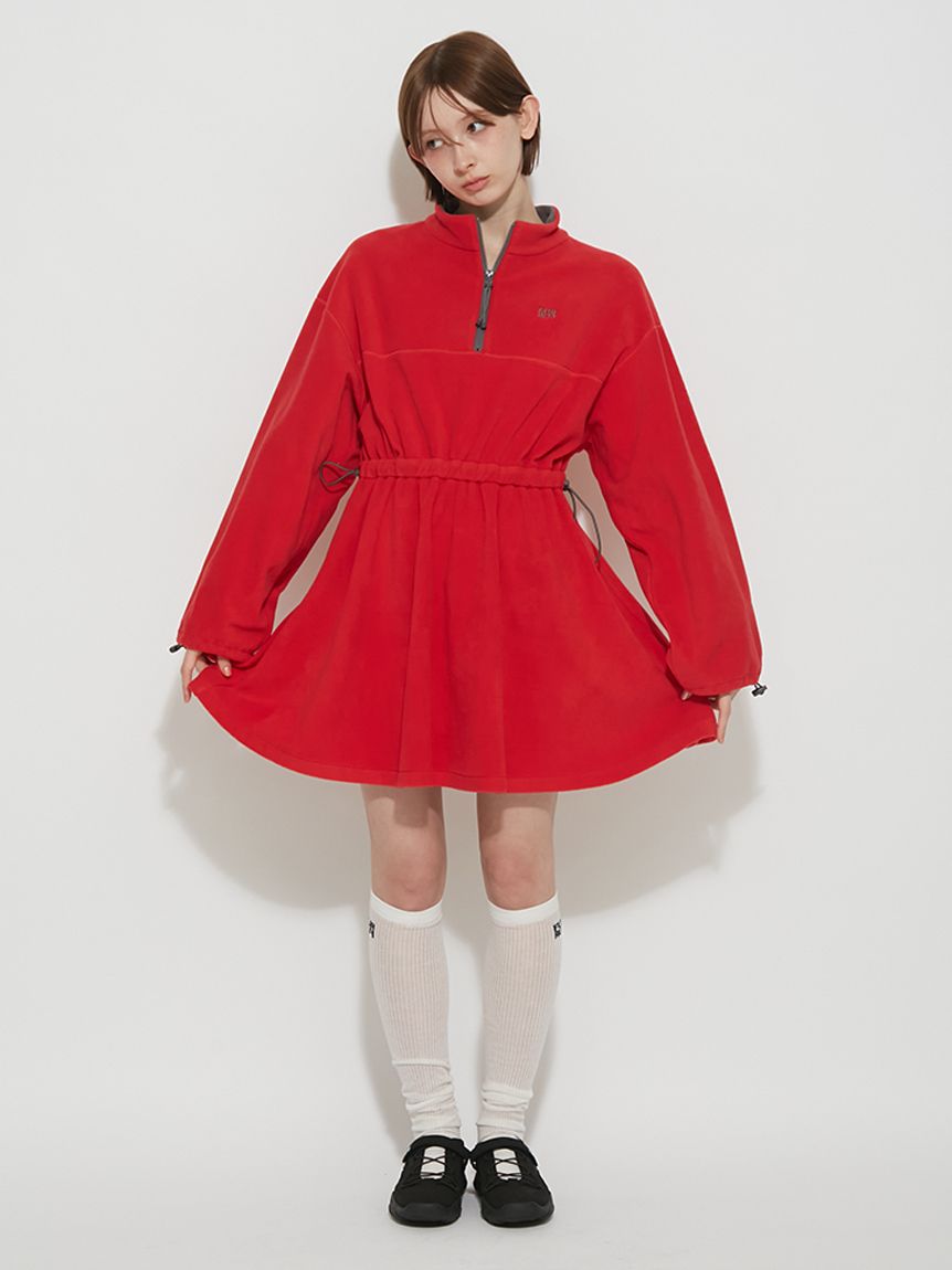 バイカラーフリースミニワンピース(ミニワンピース)｜DRESS｜FURFUR