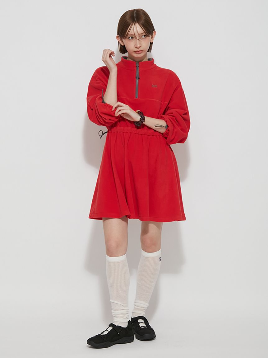 バイカラーフリースミニワンピース(ミニワンピース)｜DRESS｜FURFUR