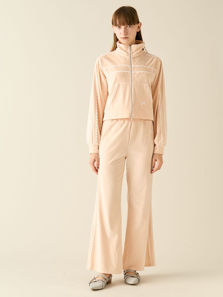 サイドレースベロアトラックパンツ(ロングパンツ)｜ボトムス｜FURFUR