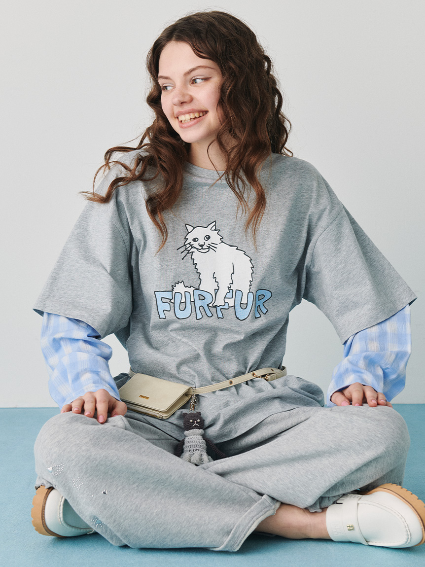 FURFUR♡スウェット フリルスウェットパンツ(スウェット)｜トップス｜FURFUR（ファーファー