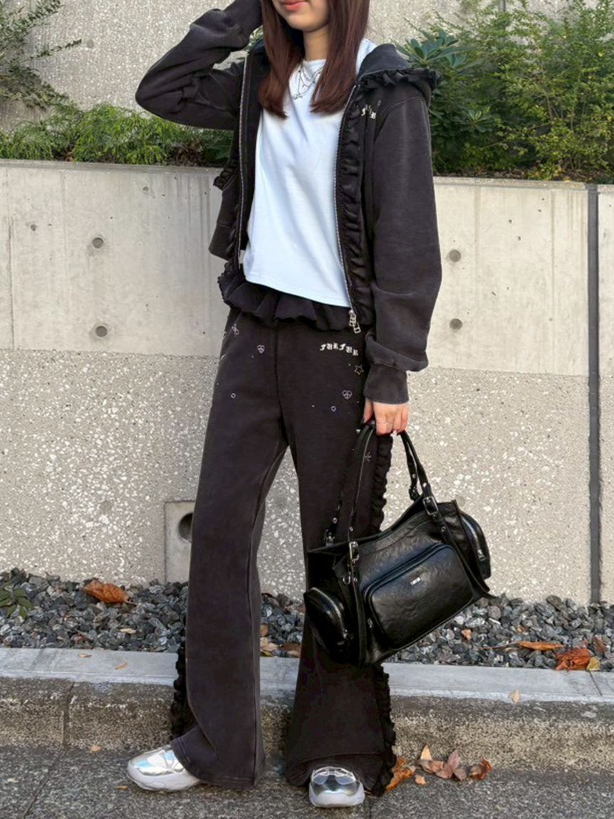 Treat ürself lace frill cotton sweat Treat ürself lace frill cotton sweat - メルカリ