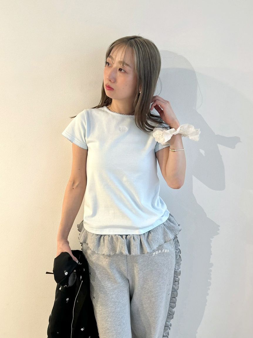 FURFUR♡スウェット フリルスウェットパンツ(スウェット)｜トップス｜FURFUR（ファーファー