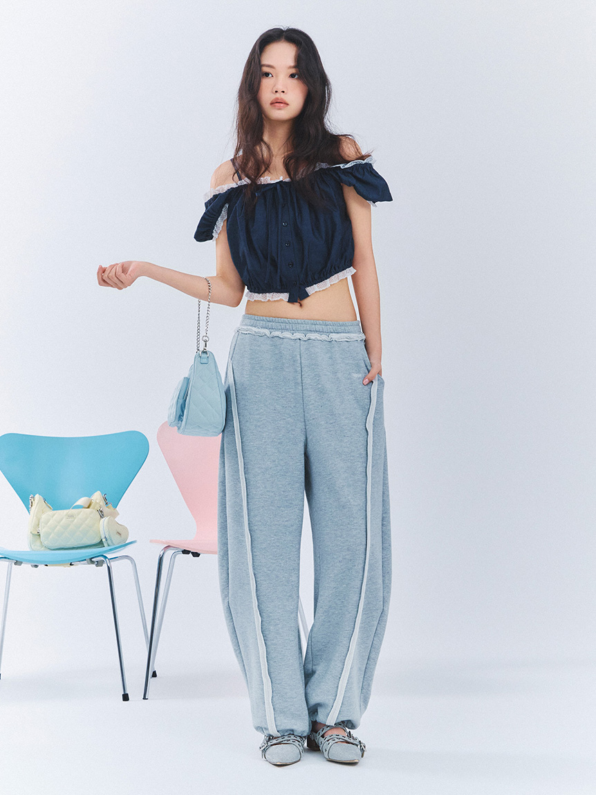 WEB・一部店舗限定カラー】スウェットワイドパンツ(ロングパンツ