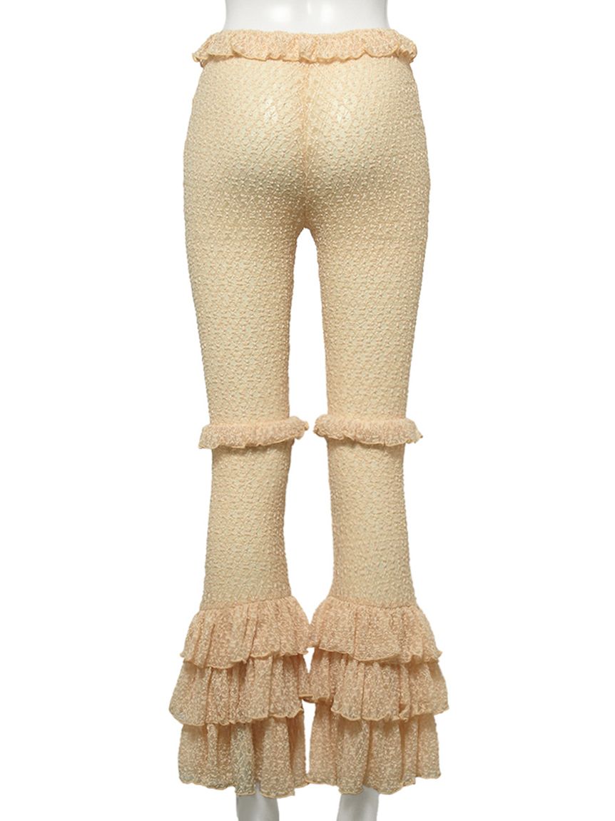ティアードフリルレースパンツ(ロングパンツ)｜ボトムス｜FURFUR