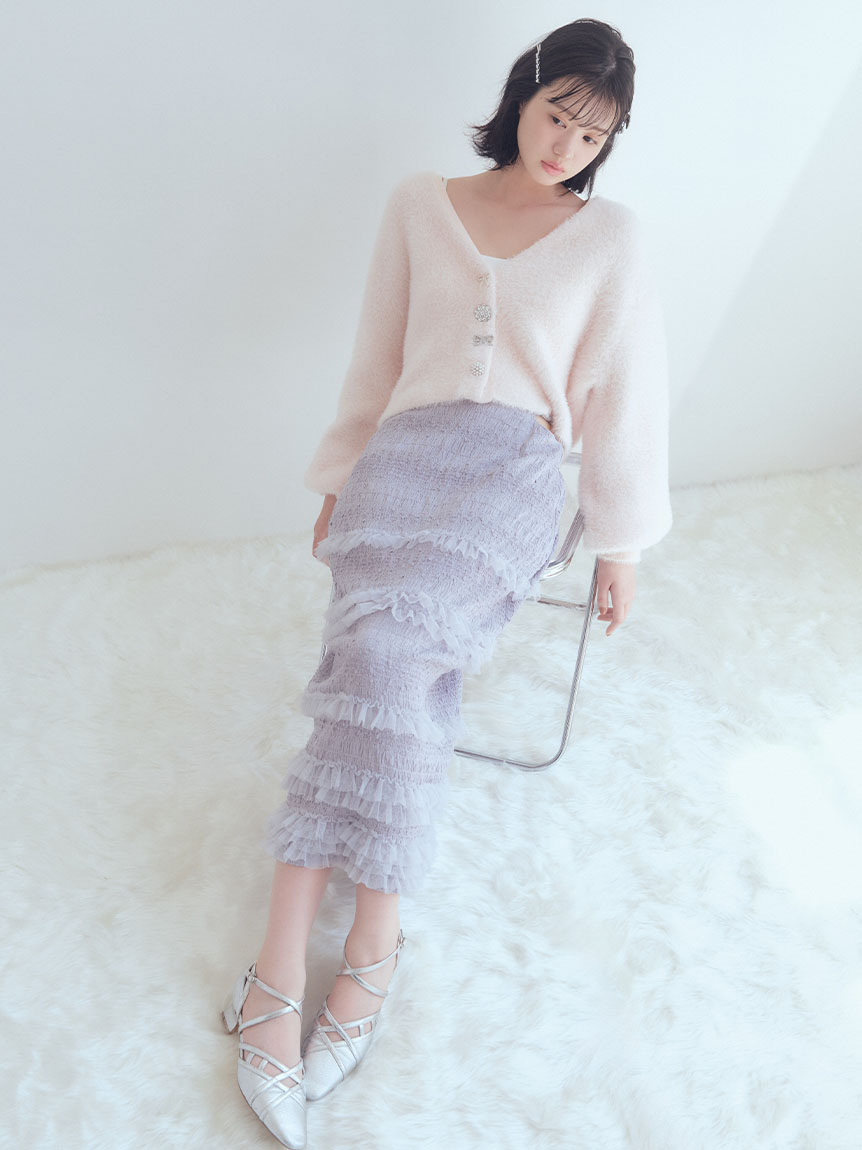 FURFUR フリルロングスカート（取り外し可能） FURFUR フリルロングスカート（取り外し可能）