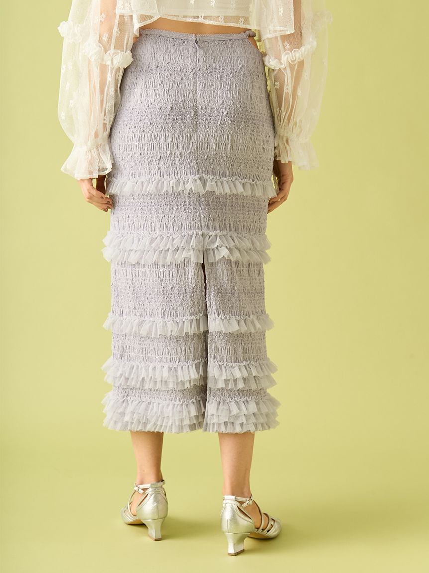 フリルIラインスカート(ロングスカート)｜ボトムス｜FURFUR（ファー