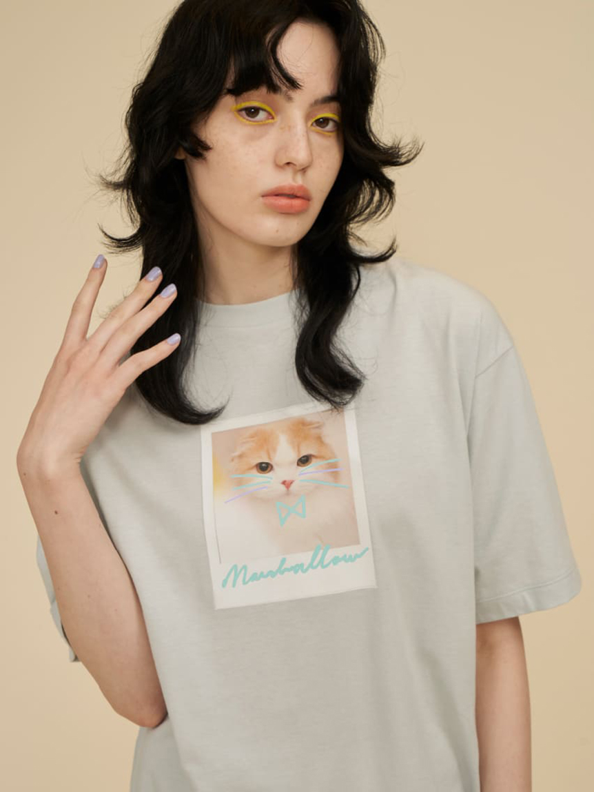 Marshmallow プリントTシャツ | RWCT221066