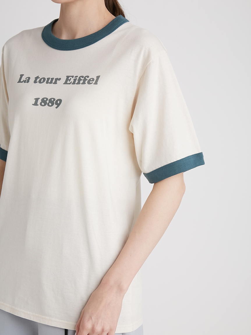 ロゴプリントリンガーTシャツ | RWCT221067