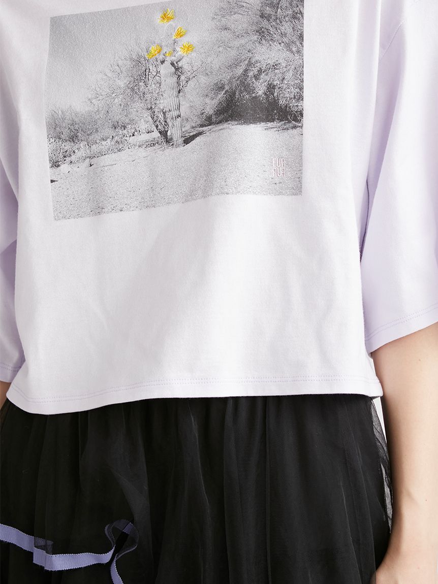 Mai Kiseコラボ/サボテン刺繍Tシャツ(Tシャツ／カットソー)｜トップス ...