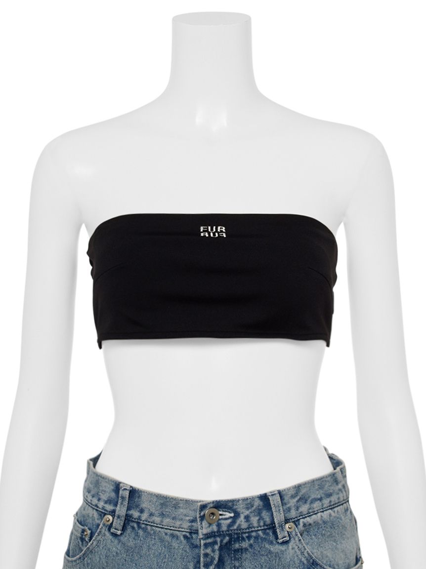 ロゴ刺繍バンドゥブラトップ(チューブ・ベアトップ)｜トップス