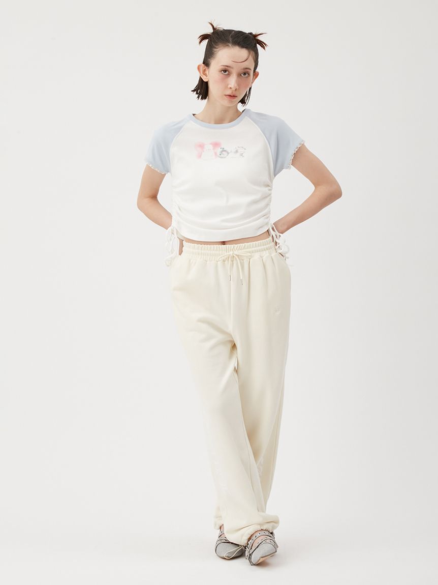 Lizii Lin】ドロストデザインキャットTシャツ(Tシャツ