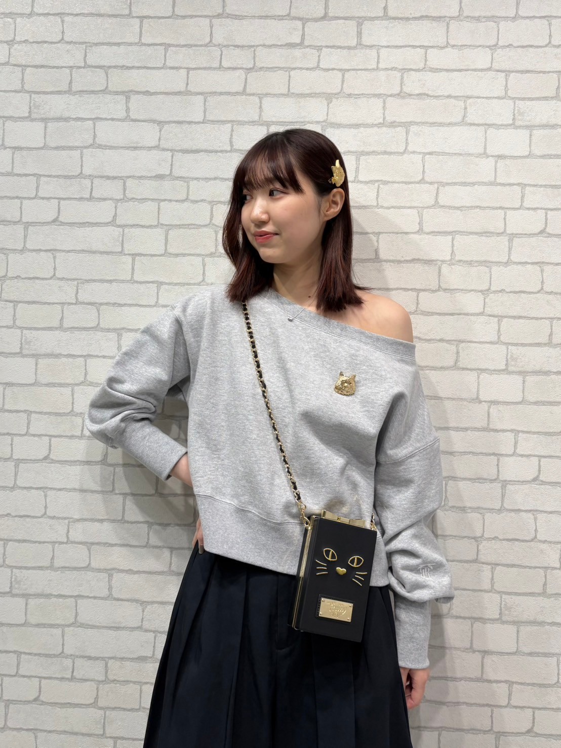 WEB・一部店舗限定】【Philly chocolate】キャットブローチ付き