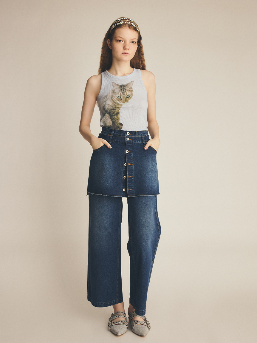 上國料萌衣コラボ】Seiraプリントタンクトップ(タンクトップ