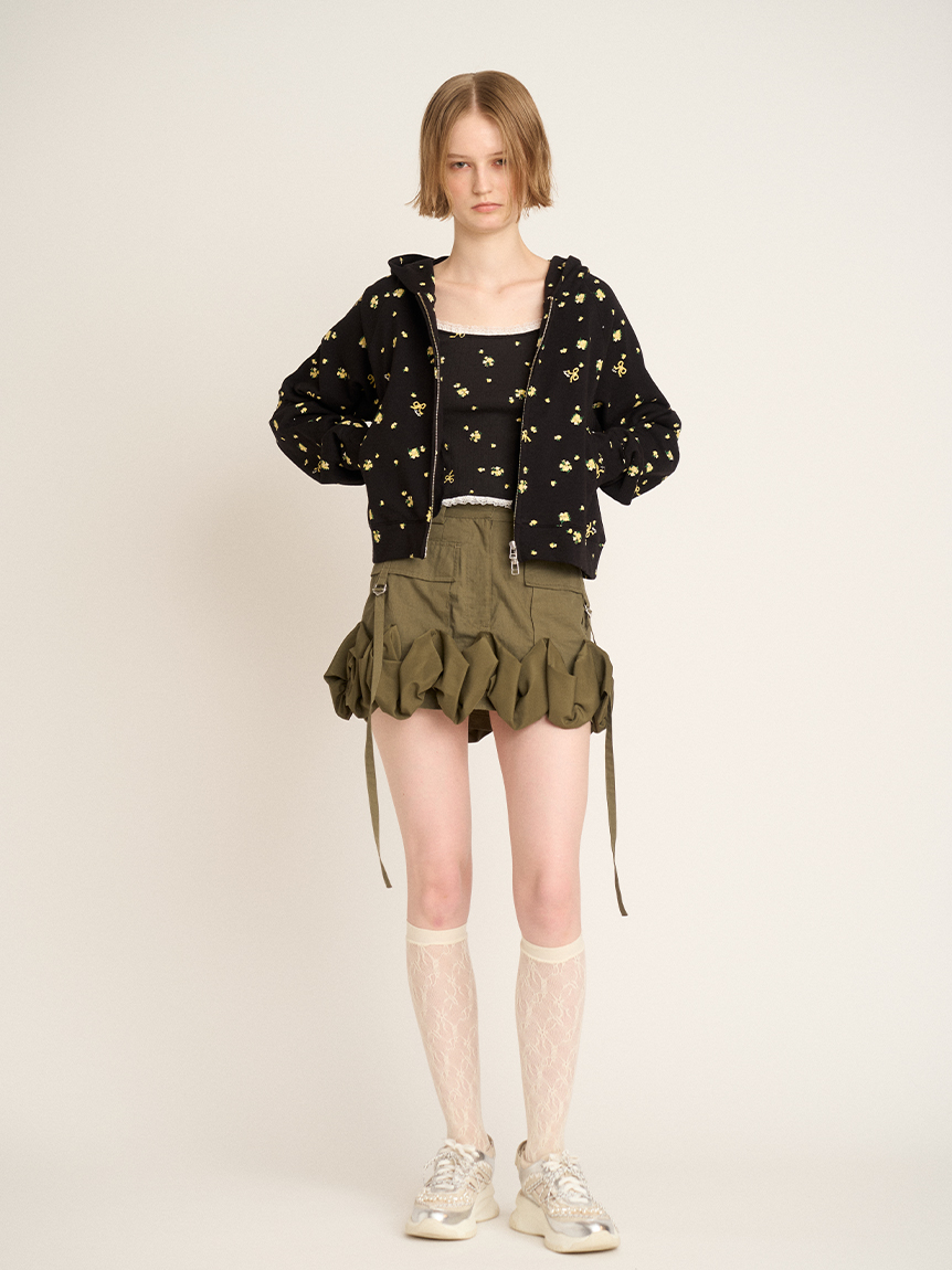 フラワープリント キャミソール FURFUR（ファーファー） キャミソール フラワープリントキャミソール