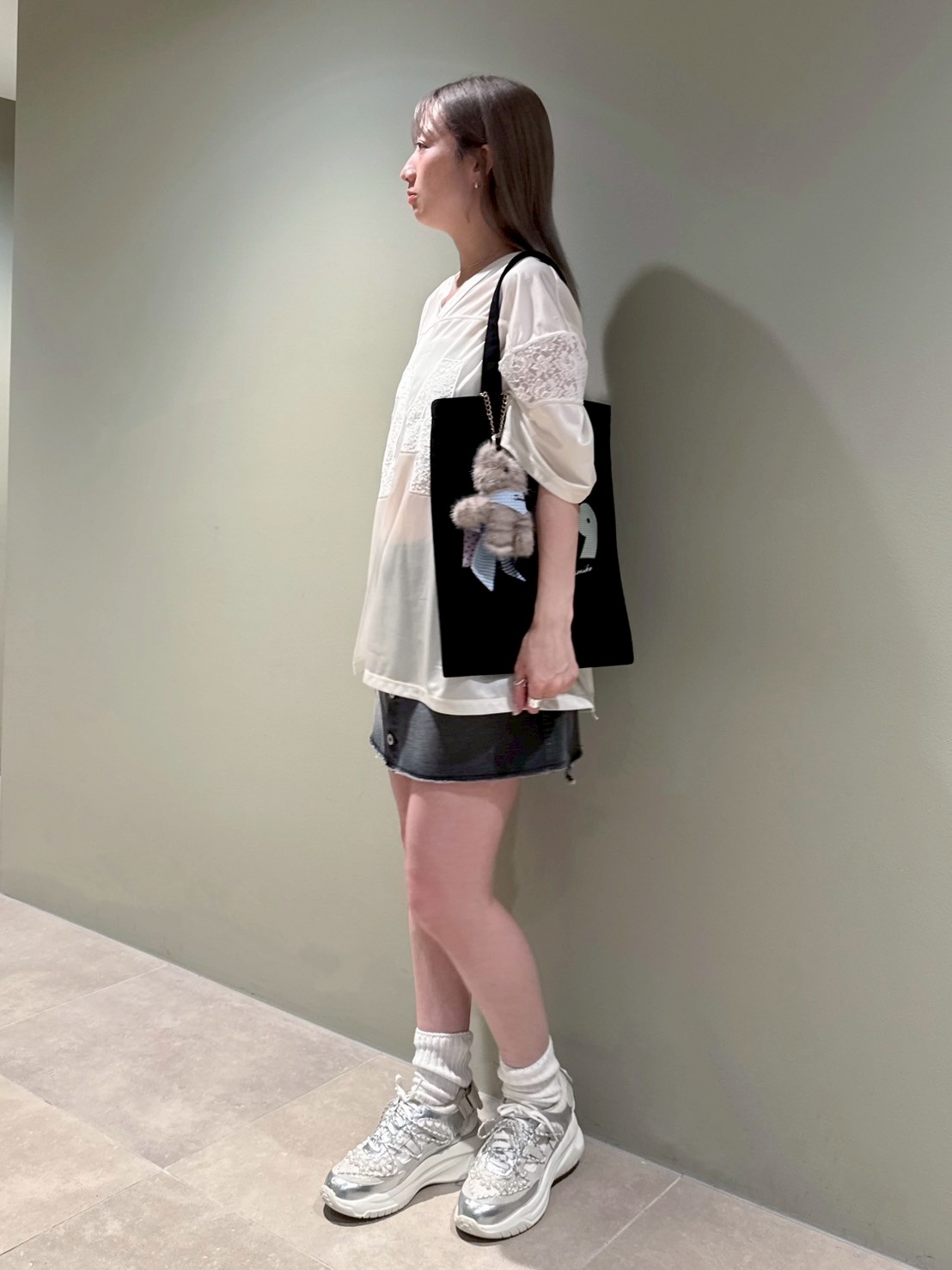 FURFUR（ファーファー）レースナンバーTシャツ 楽天市場】【上國料萌衣コラボ】レースナンバーTシャツ FURFUR