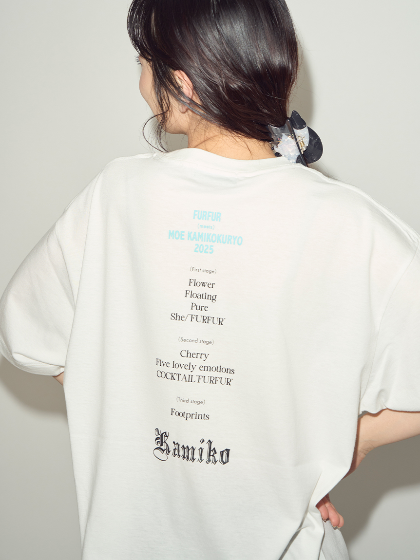 上國料萌衣コラボ】モノクロポートレートメモリアルTシャツ