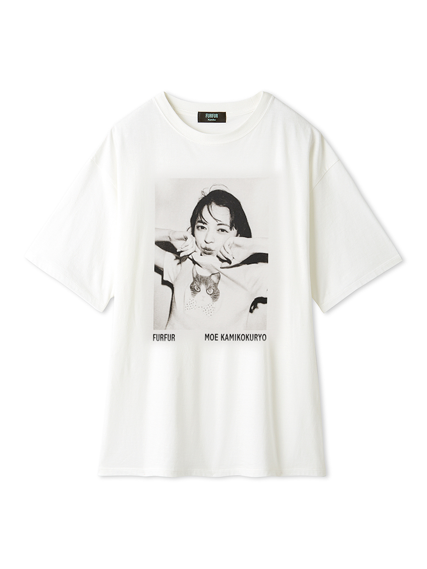 格安saleスタート ボ 上國料萌衣コラボ】モノクロポートレートメモリアルTシャツ アイドル