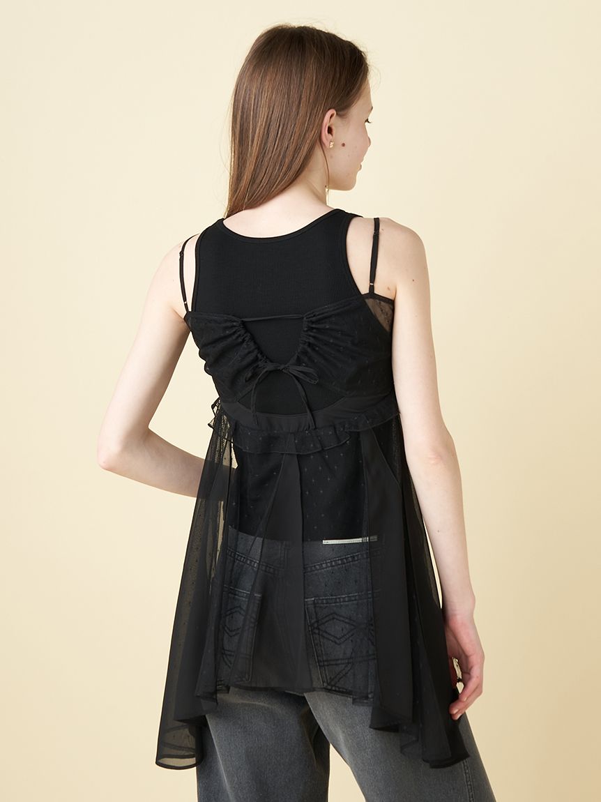 タンクトップSETシアーキャミソール(Tシャツ／カットソー)｜トップス