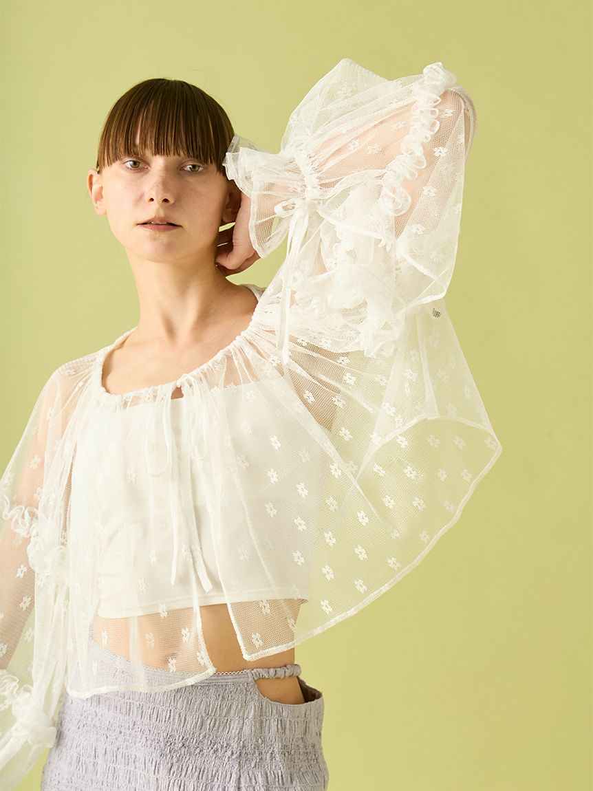 チュールフリルボレロ(Tシャツ／カットソー)｜トップス｜FURFUR