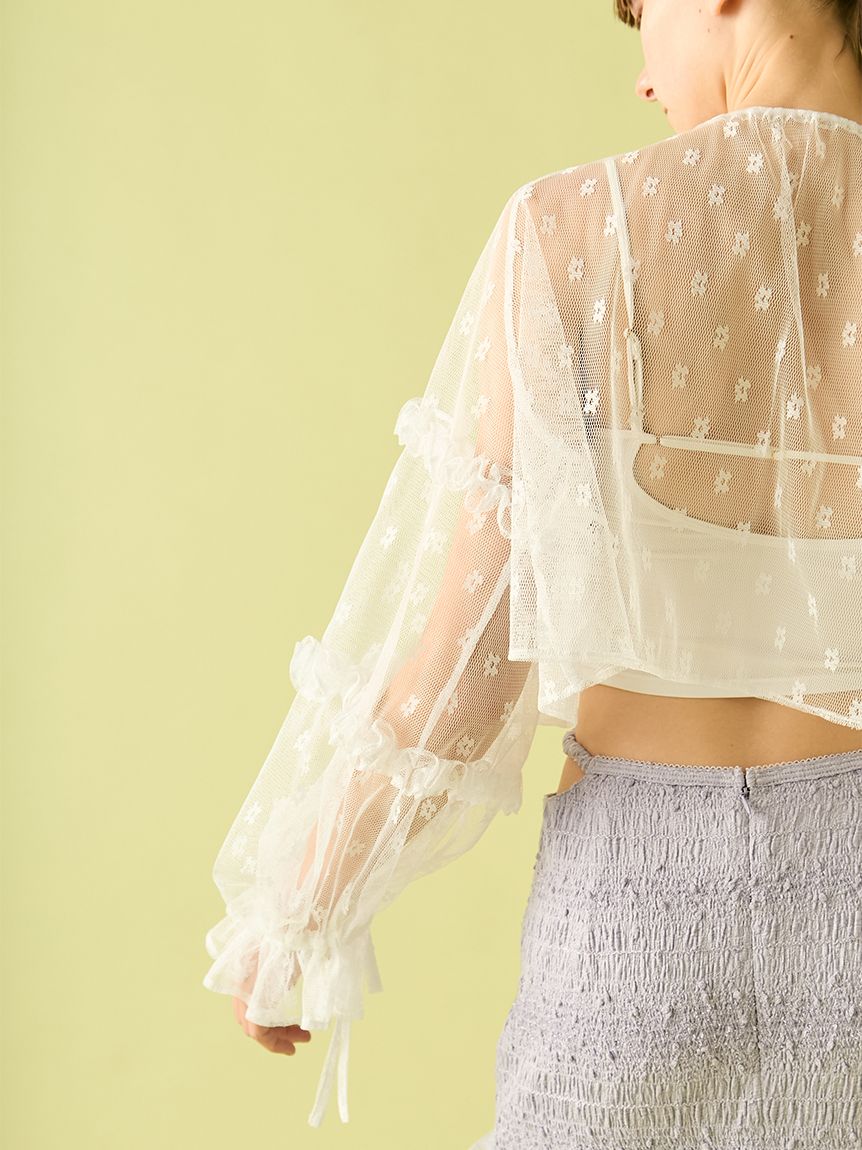 チュールフリルボレロ(Tシャツ／カットソー)｜トップス｜FURFUR