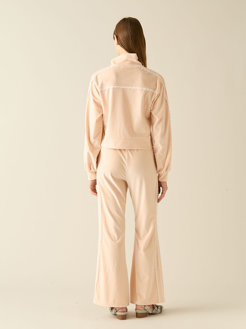 【新品】FUR FUR サイドレースベロアトラックジャケット BLK フリー ファーファー FURFUR サイドレースベロアトラックジャケット