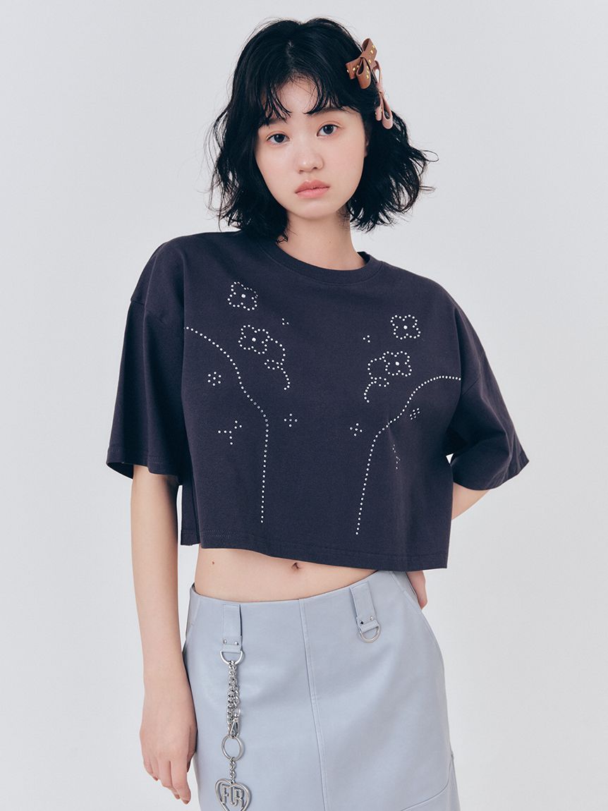 【新品タグ付き】FUR FUR 刺繍 Tシャツ ハト ホワイト FURFUR｜【WEB限定】ビジュー付きロゴ刺繍Tシャツ | Rakuten