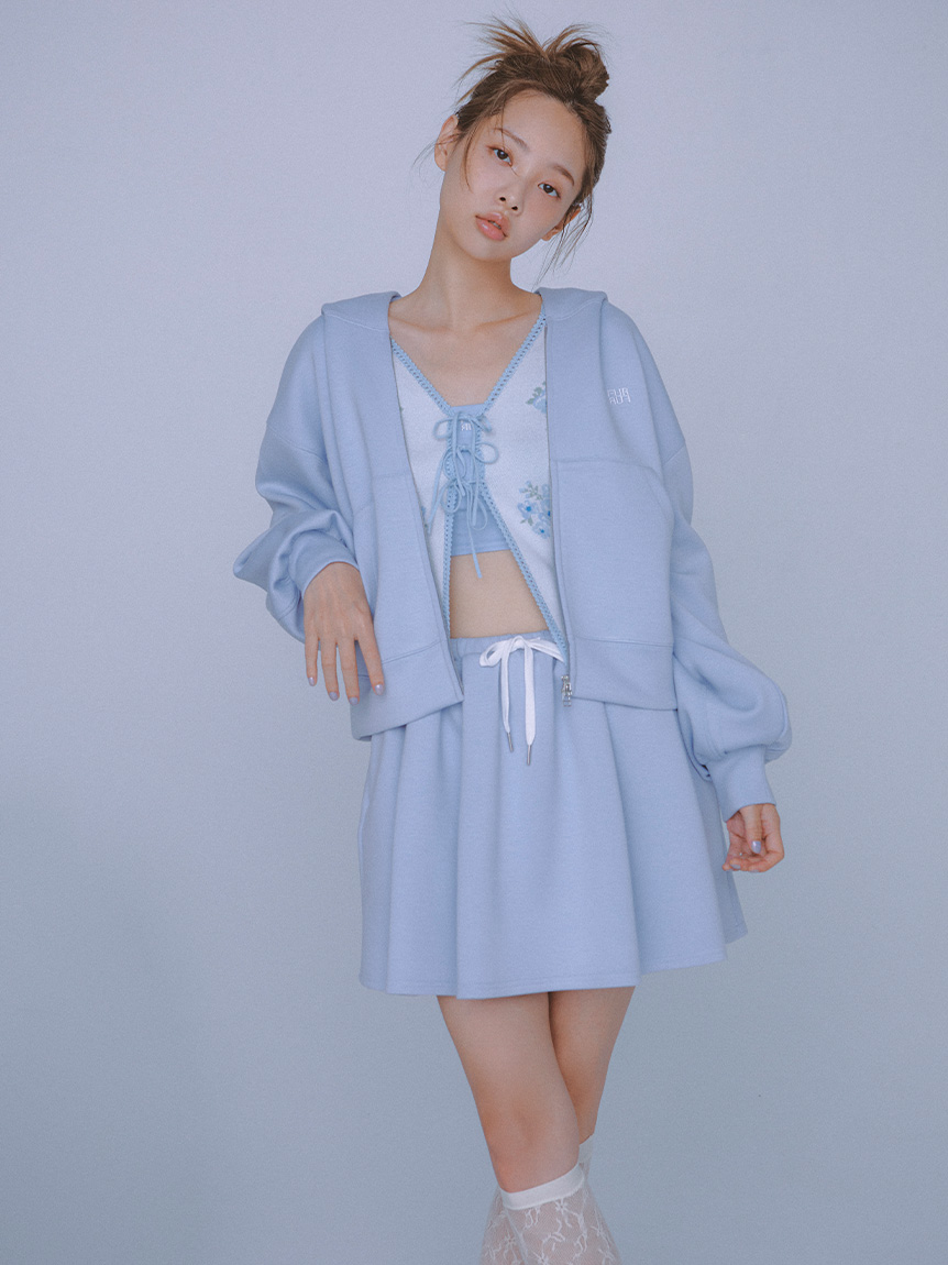 WEB・一部店舗限定カラー】ロゴ刺繍ジップアップフーディー(T