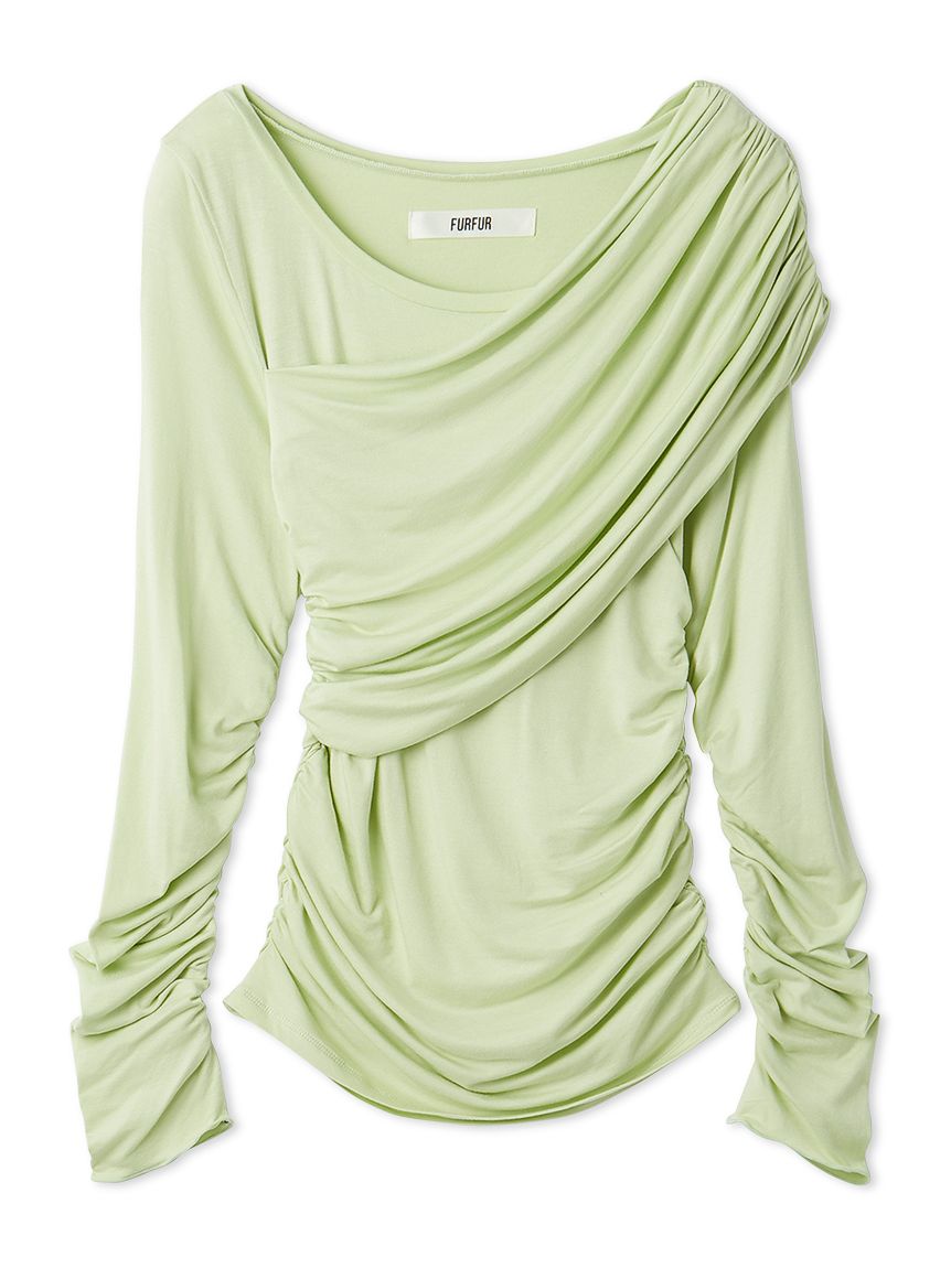 ソフトドレープカットトップス(Tシャツ／カットソー)｜トップス