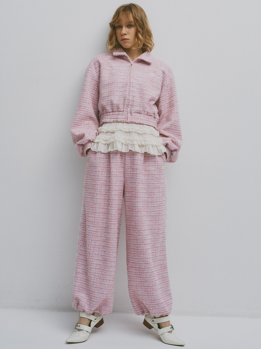 裾フリルジャージートップス(Tシャツ／カットソー)｜トップス｜FURFUR