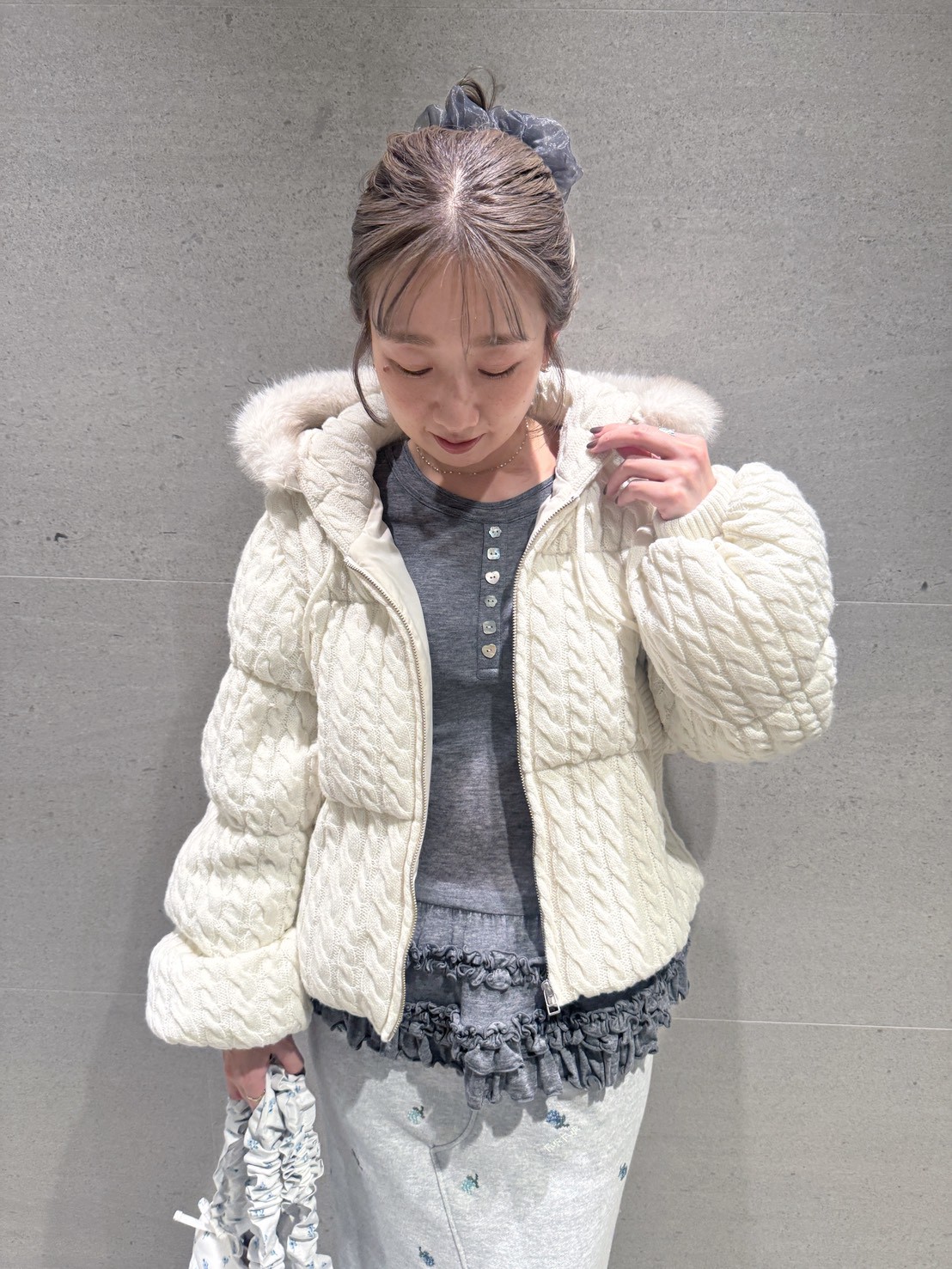 裾フリルジャージートップス(Tシャツ／カットソー)｜トップス｜FURFUR