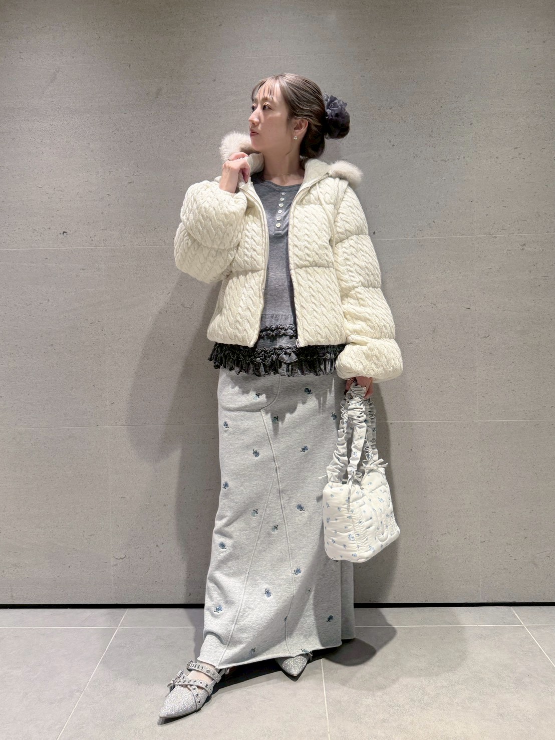 裾フリルジャージートップス(Tシャツ／カットソー)｜トップス｜FURFUR