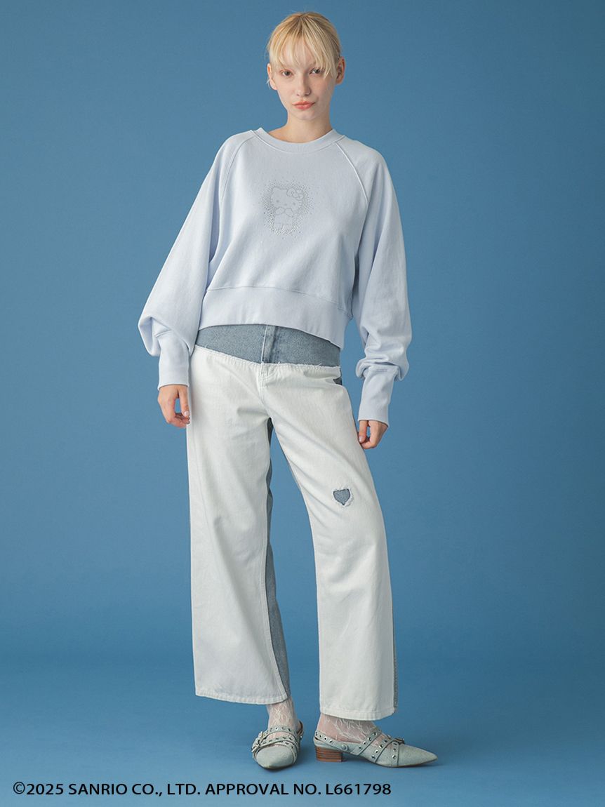 WEB・一部店舗限定カラー】HELLO KITTYクリスタルスウェット