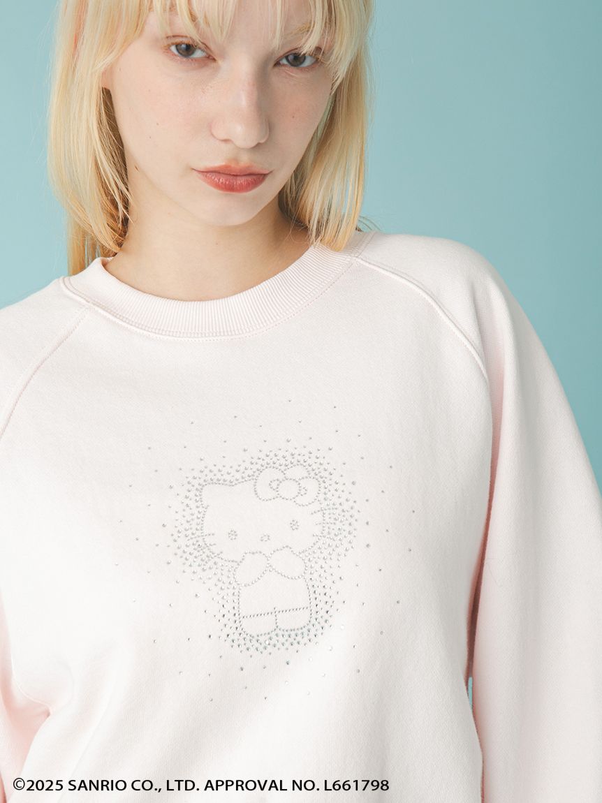 WEB・一部店舗限定カラー】HELLO KITTYクリスタルスウェット