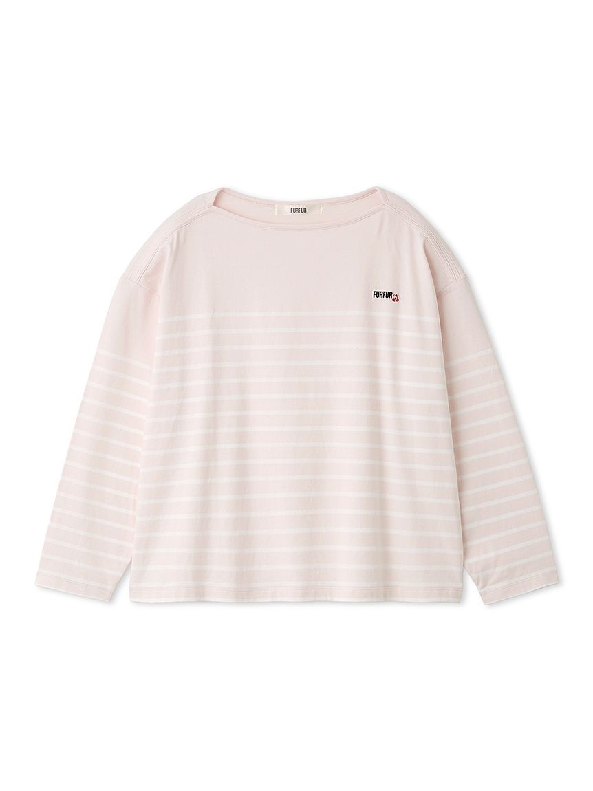 バスクボーダーロングスリーブTシャツ(Tシャツ／カットソー)｜トップス