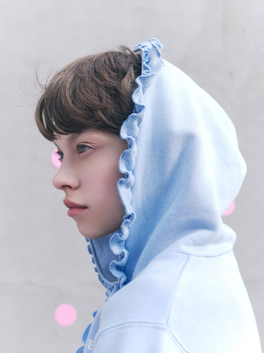 ハートモチーフフリルパーカー(スウェット)｜トップス｜FURFUR（ファー