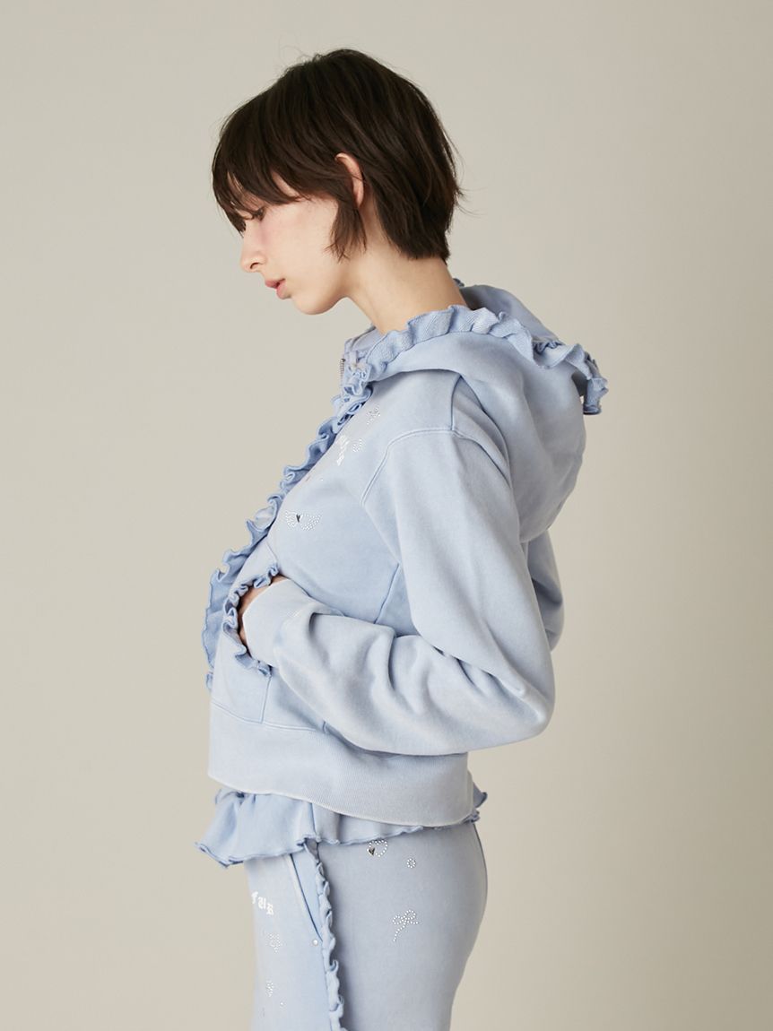 ハートモチーフフリルパーカー(スウェット)｜トップス｜FURFUR（ファー