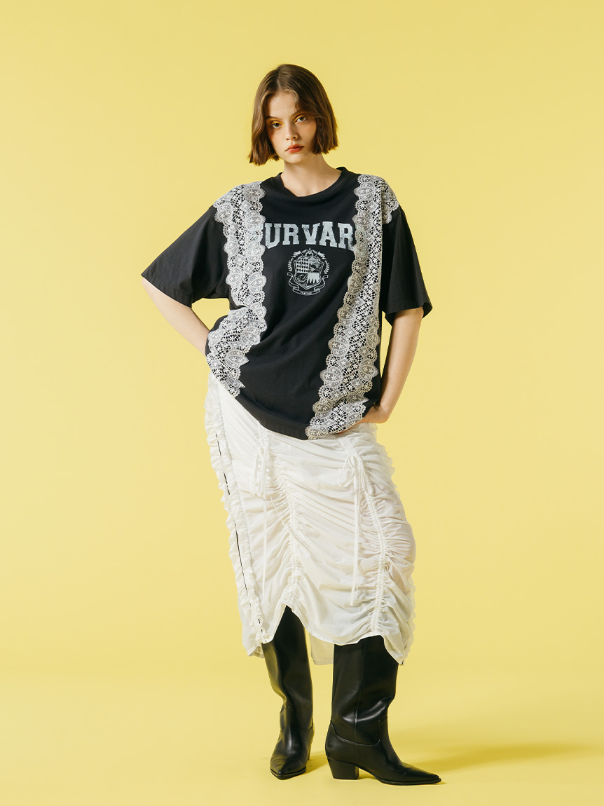 リメイクデザインレースTシャツ(Tシャツ／カットソー)｜トップス