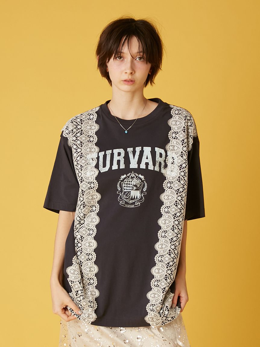 リメイクデザインレースTシャツ(Tシャツ／カットソー)｜トップス