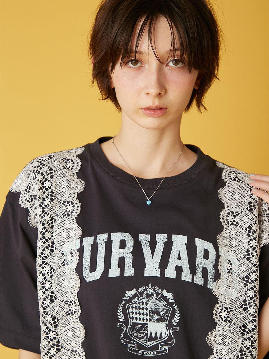 リメイクデザインレースTシャツ(Tシャツ／カットソー)｜トップス