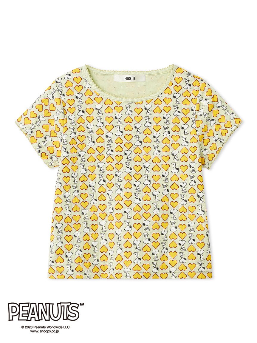 スヌーピーコラボ総柄Tシャツ(Tシャツ／カットソー)｜トップス｜FURFUR