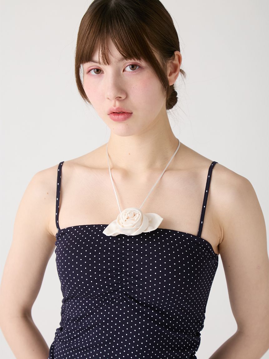 カップインコサージュキャミソール(Tシャツ／カットソー)｜トップス