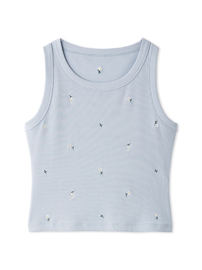 フラワー刺繍タンクトップ(Tシャツ／カットソー)｜トップス｜FURFUR