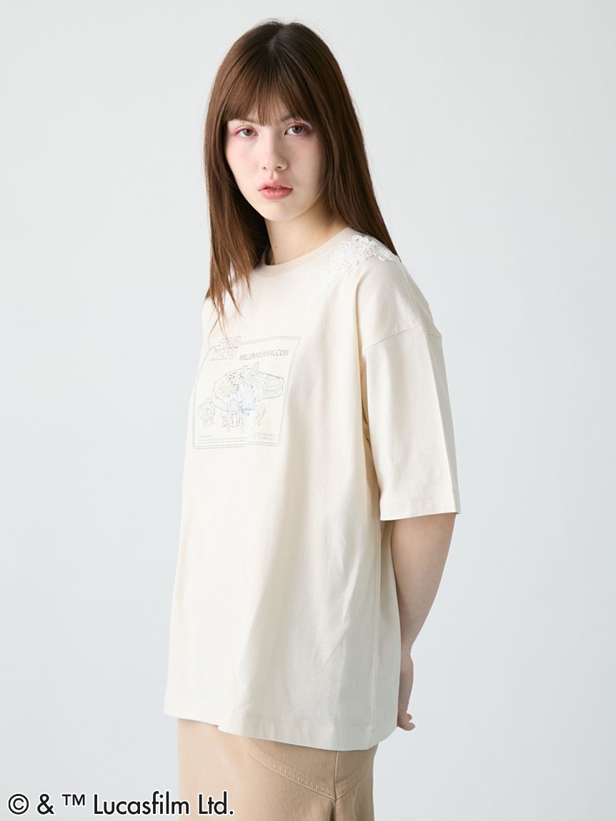 STAR WARS(TM)】グラフィックプリントレースTシャツ(Tシャツ