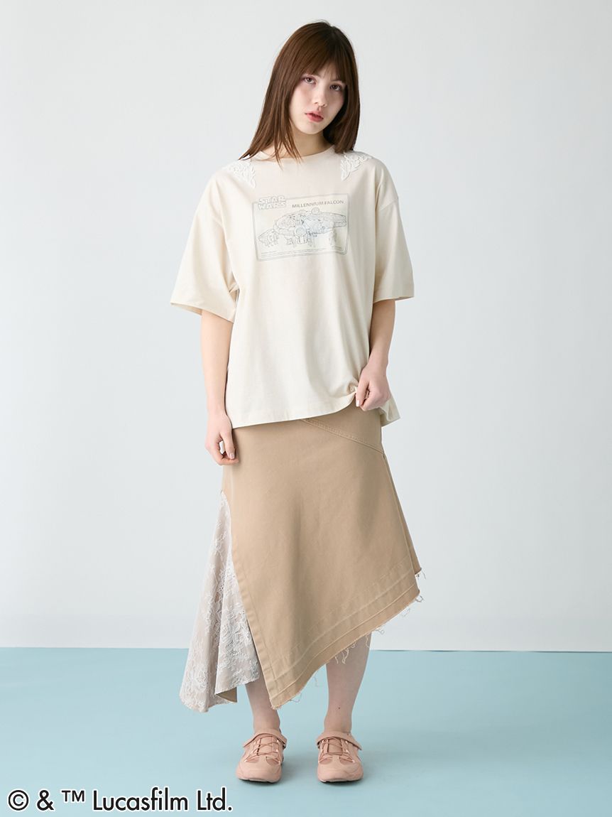 STAR WARS(TM)】グラフィックプリントレースTシャツ(Tシャツ