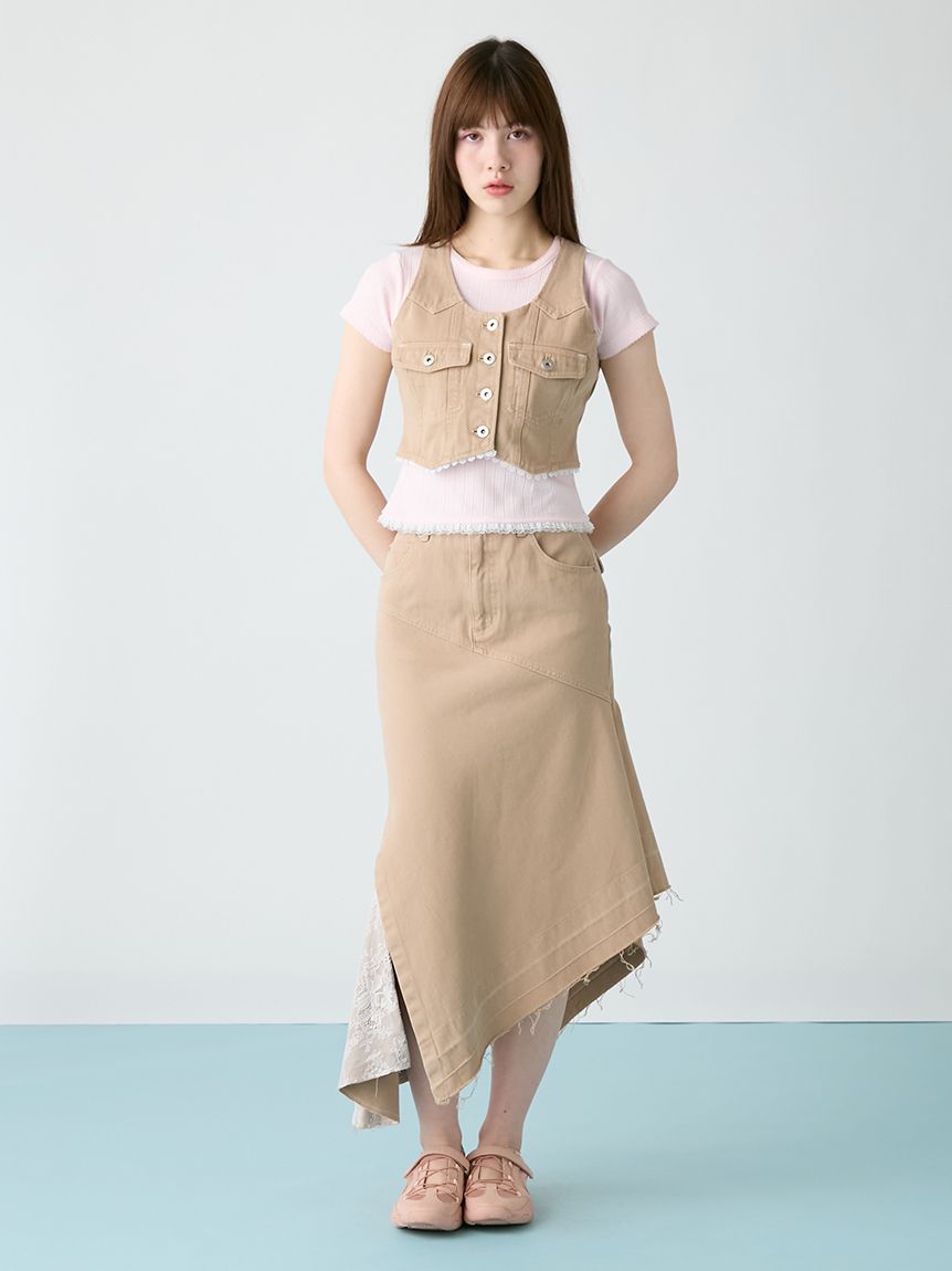 yori ヘムフリルワイドTee yori ヘムフリルワイドT 【公式通販】