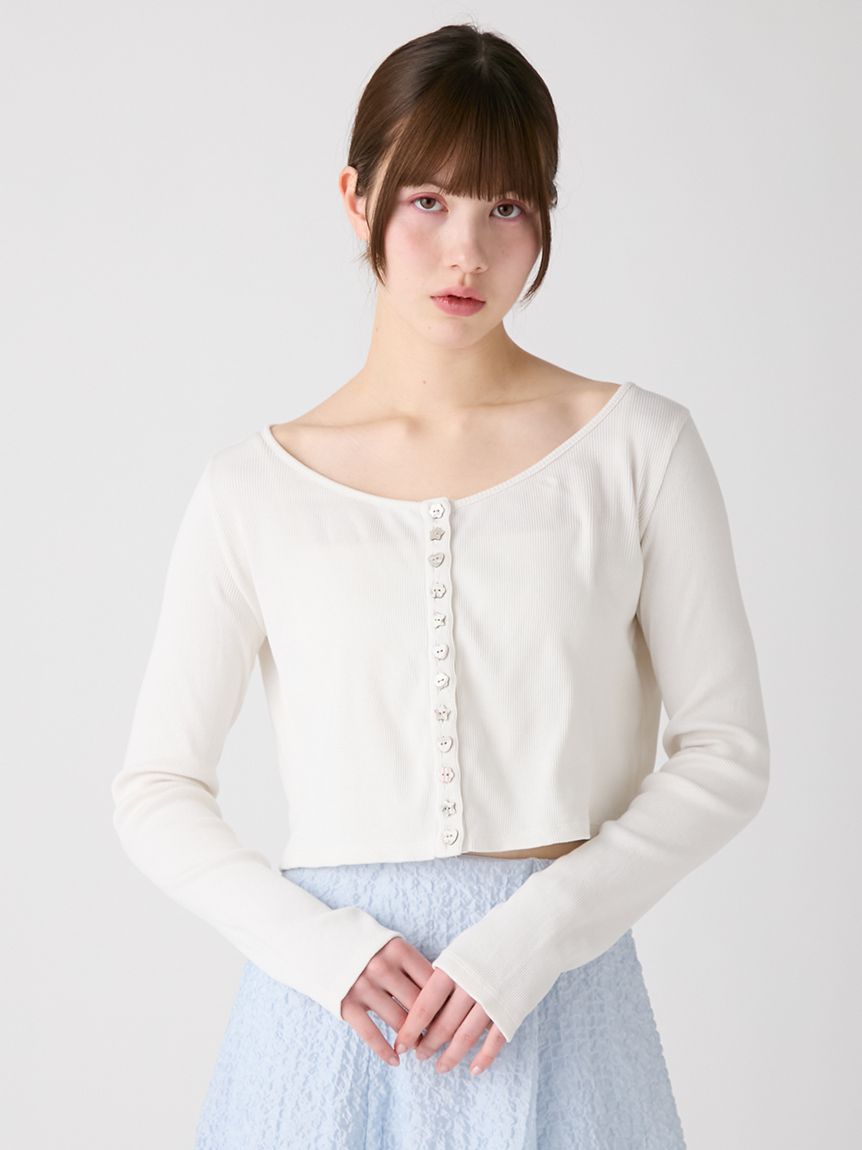 未使用に近い セオリー Theory リブカーディガン トスカナ 長袖 S 茶 限定カラー】PlaX(TM)リブカーディガン(カーディガン)｜トップス