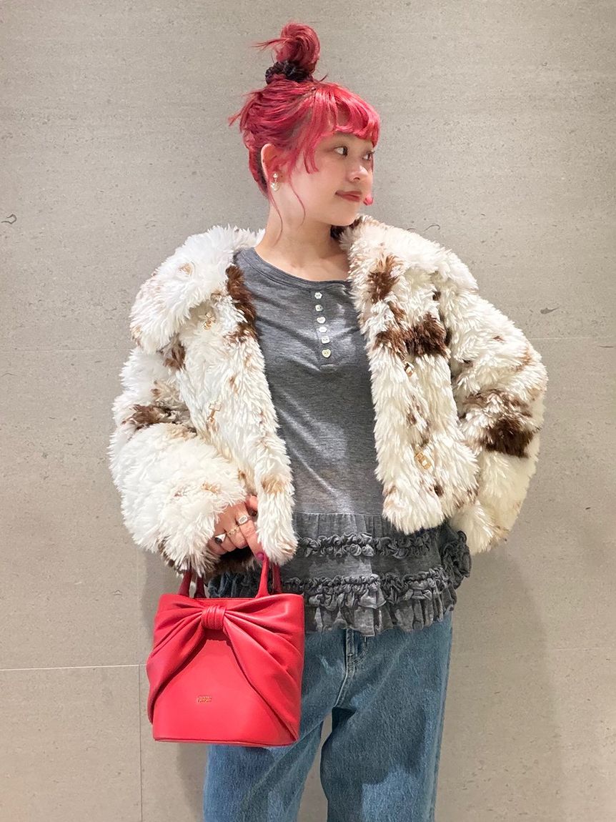 裾フリルジャージートップス(Tシャツ／カットソー)｜トップス｜FURFUR