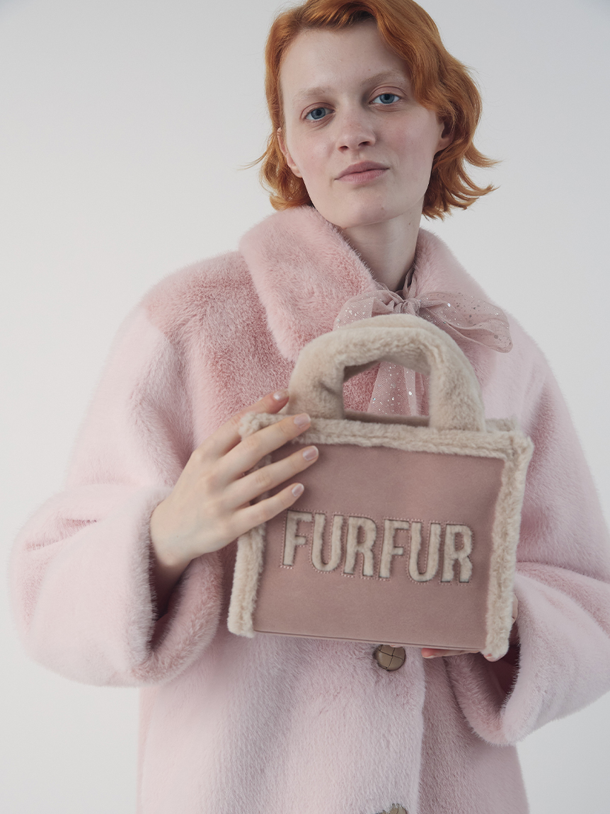 オフィシャルサイト限定カラー】パッチワークエコファーミドルコート