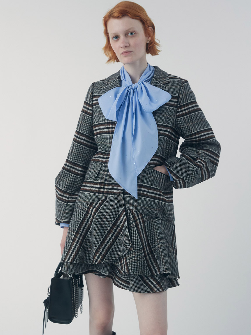 ツイードフレアドレスコート(コート)｜アウター｜FURFUR（ファーファー